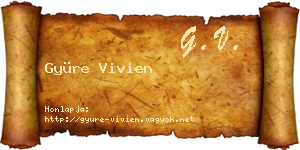 Gyüre Vivien névjegykártya